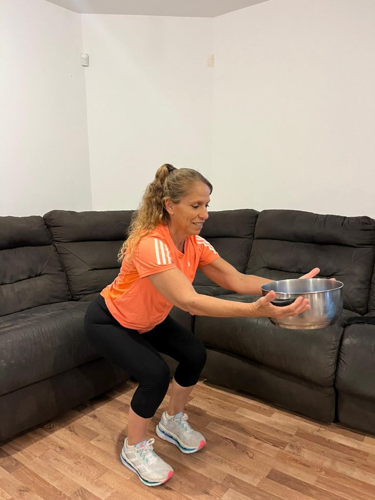 אימון ביתי עם אביזר פשוט לשיווי משקל